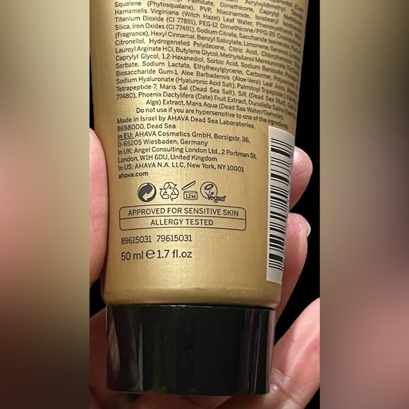 AHAVA 24k gold vegan mineral mud mask 50 ml / 1.8fl oz brand new NWT skincare - Picture 6 of 8